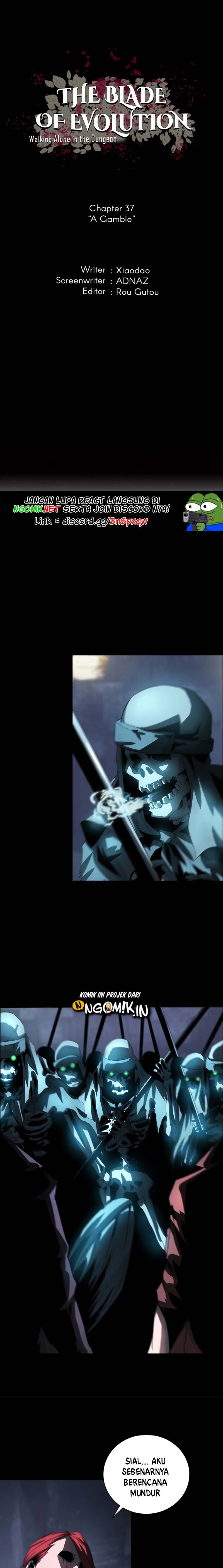 The Blade of Evolution – Walking Alone in the Dungeon Chapter 37 Bahasa Indonesia